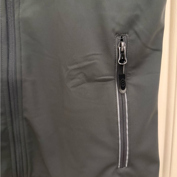 Women's Windproof Vest Outerwear Gray 6 Pockets & Reflective Design Size Large - Picture 6 of 16